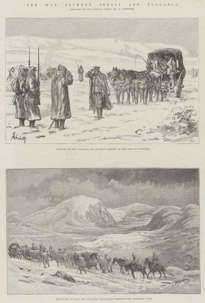 The War Between Servia and Bulgaria by Johann Nepomuk Schonberg